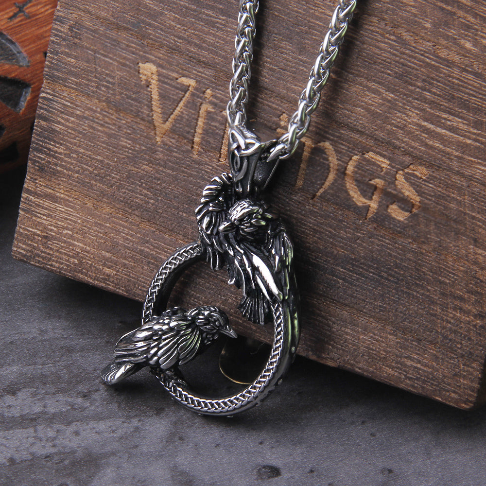 HUGINN AND MUNINN OATH - STAINLESS STEEL