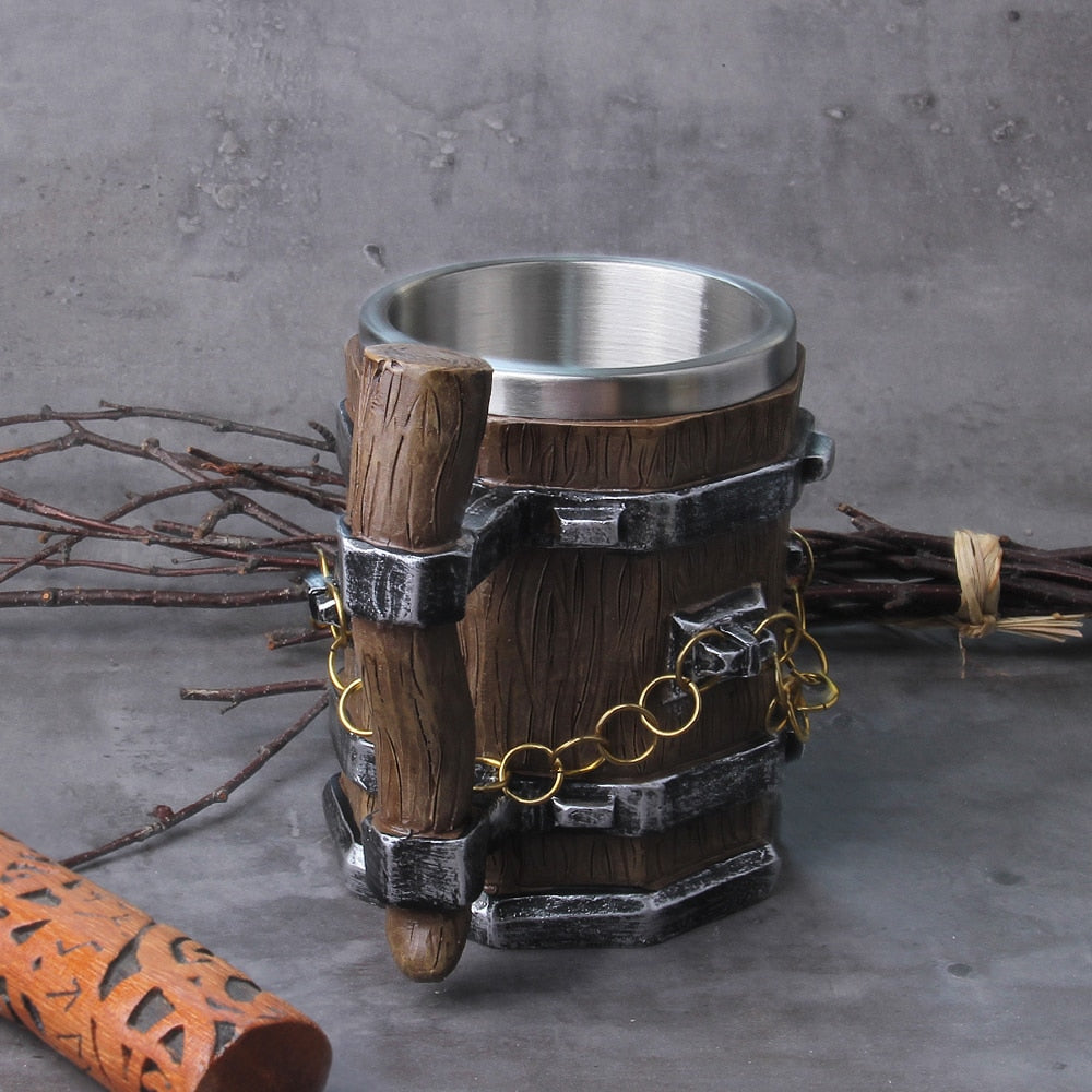 VIKING WOOD LINK DRINKING MUG