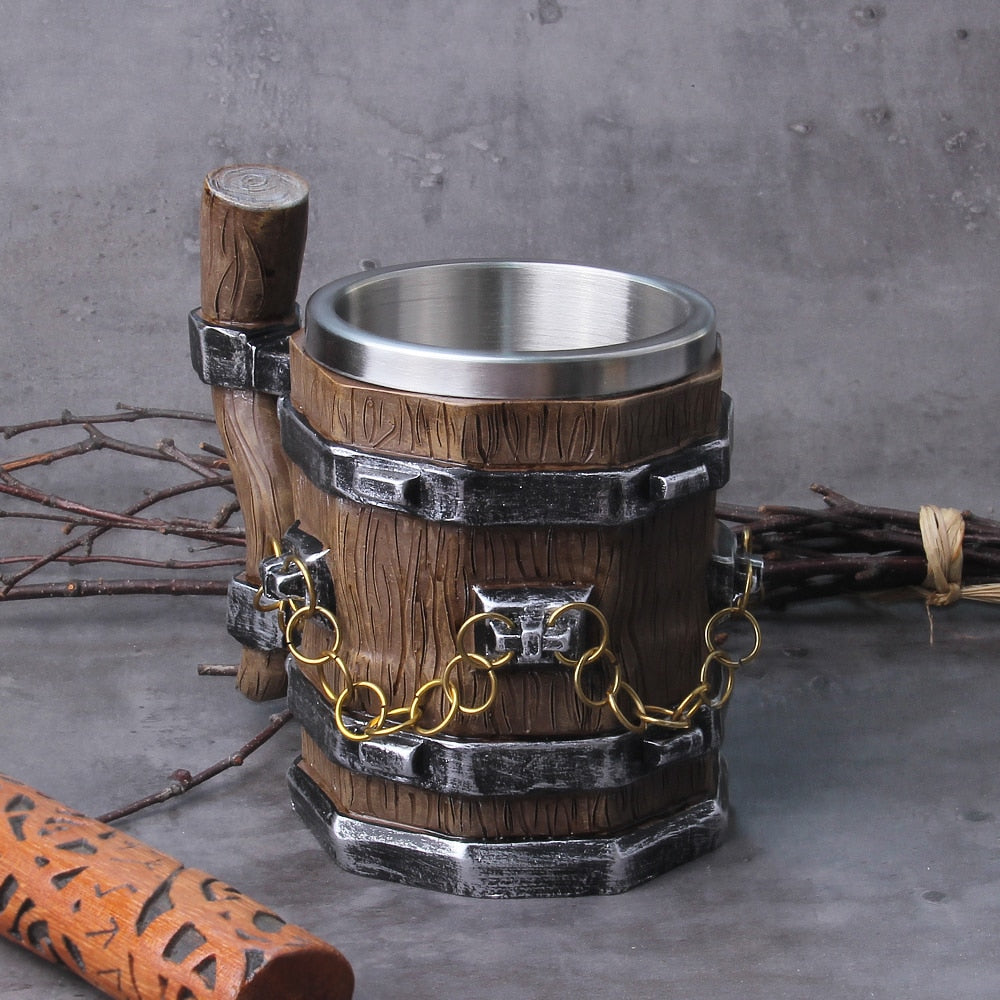 VIKING WOOD LINK DRINKING MUG