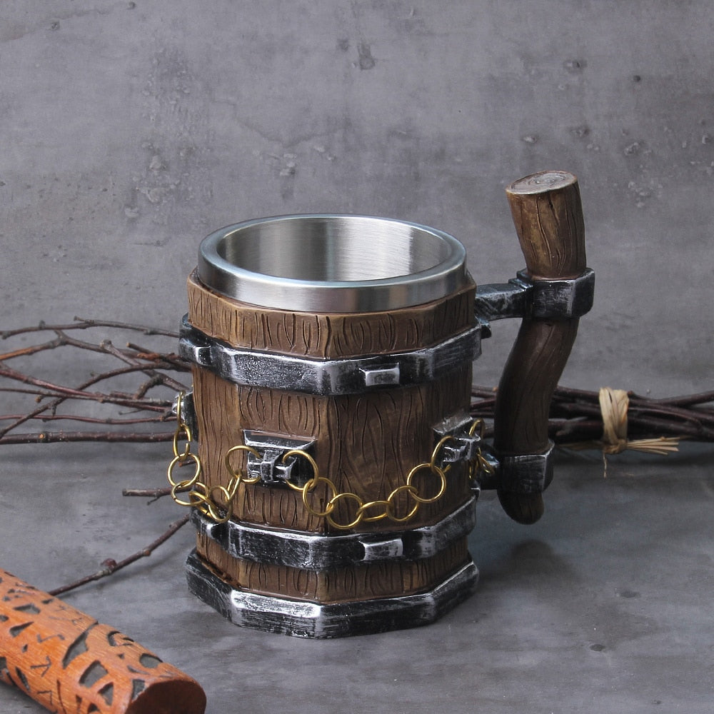 VIKING WOOD LINK DRINKING MUG