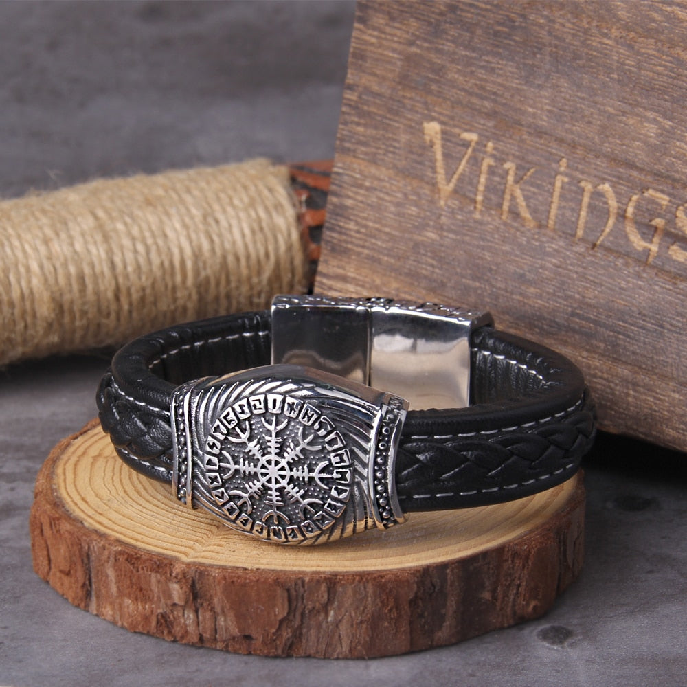 VEGVISIR BANGLE - STAINLESS STEEL