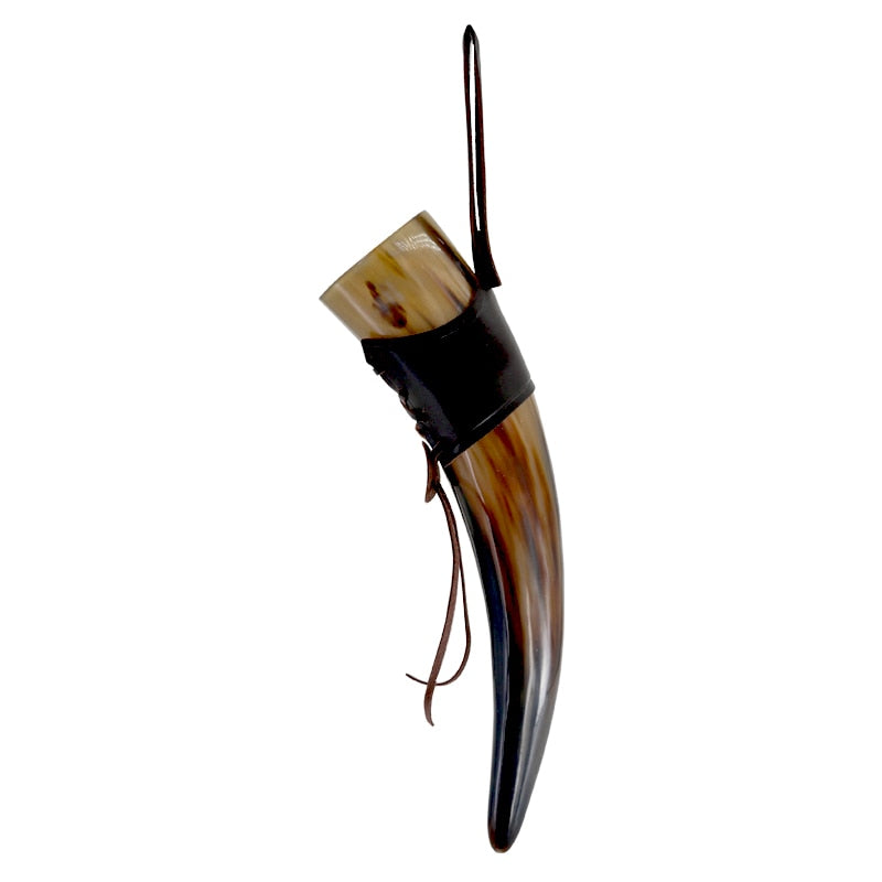 MUG HORN WITH CASE - BUFFALO HORN