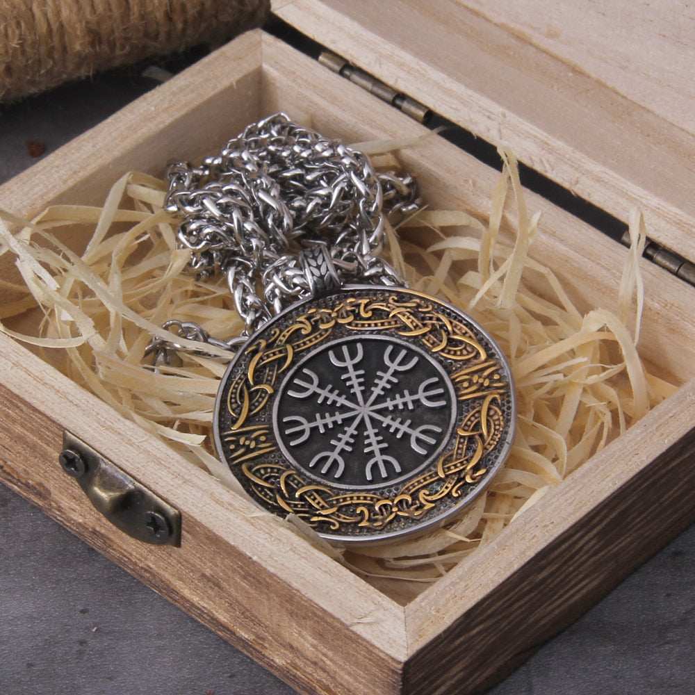 VEGVISIR  PENDANT - STAINLESS STEEL