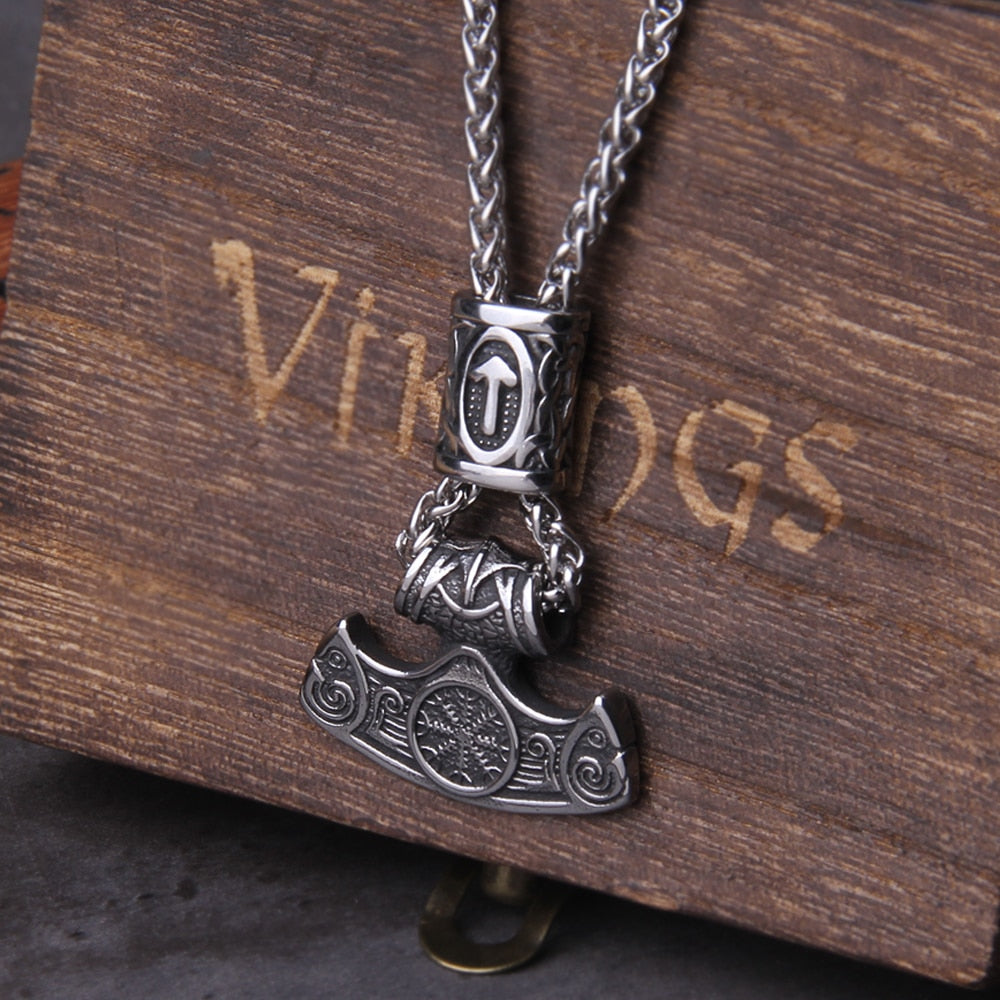 MJOLNIR MARK AMULET - STAINLESS STEEL