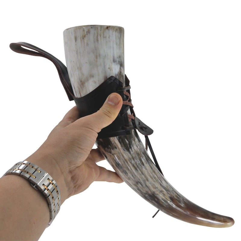 MUG HORN WITH CASE - BUFFALO HORN