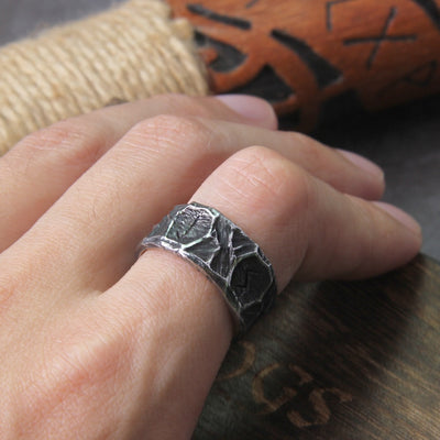 OLD RUNE RING - STAINLESS STEEL