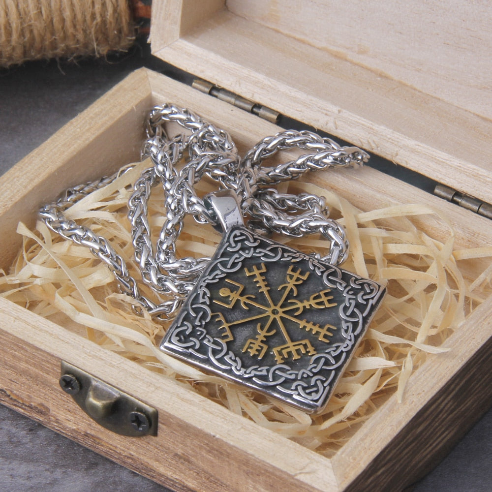 VEGVISIR  PENDANT - STAINLESS STEEL