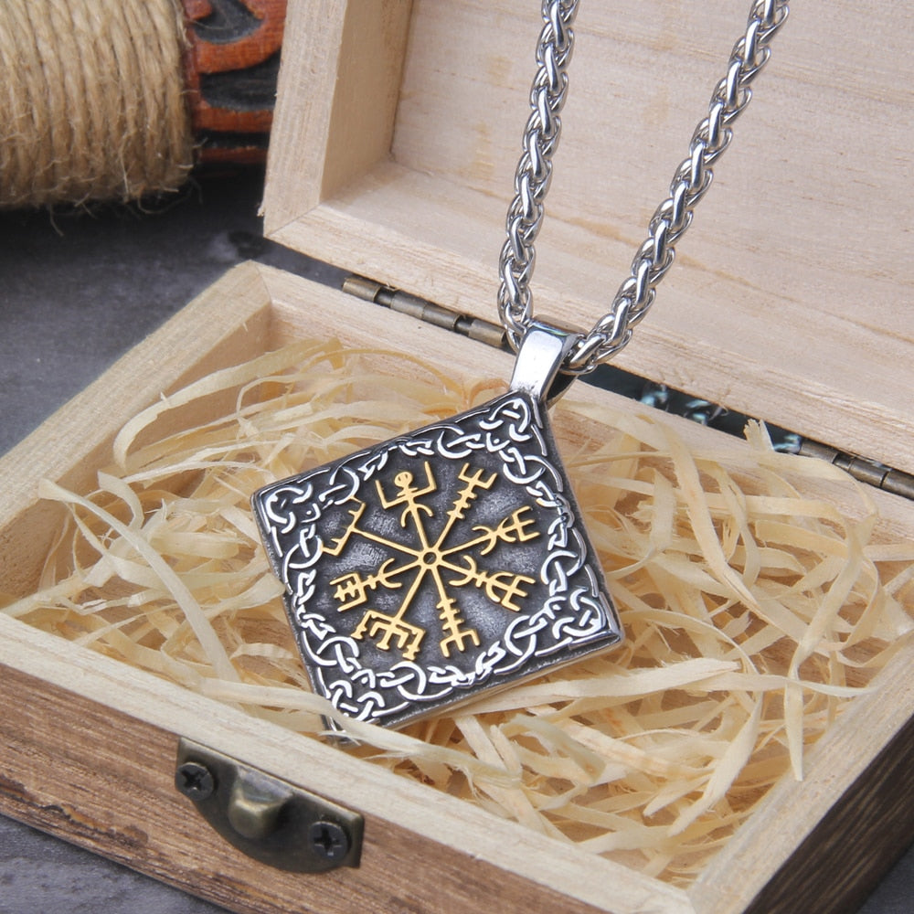 VEGVISIR  PENDANT - STAINLESS STEEL