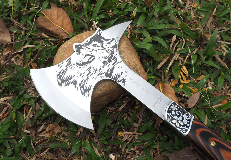 MODERN VIKING WOLF AXE - STAINLESS STEEL