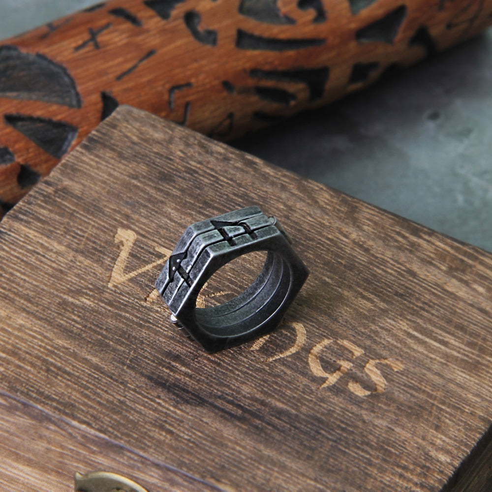 NORSE RUNIC RINGS - STAINLESS STEEL