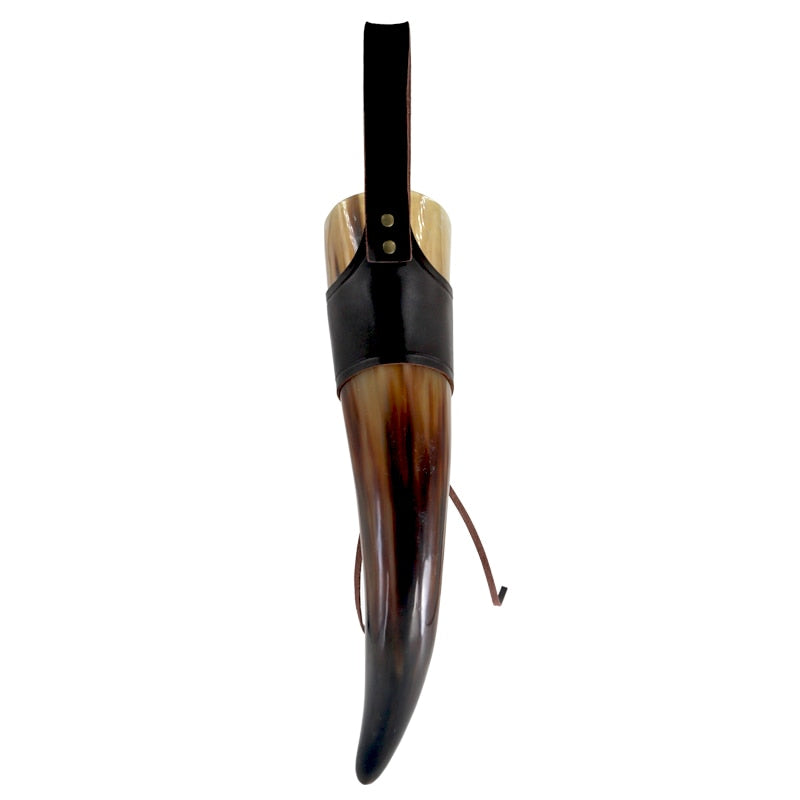 MUG HORN WITH CASE - BUFFALO HORN