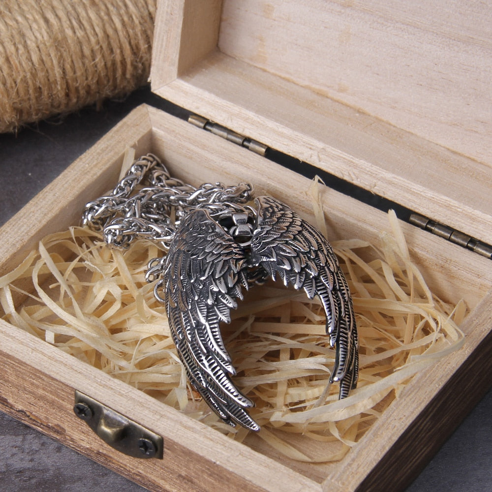 NORDIC WINGS PENDANT - STAINLESS STEEL