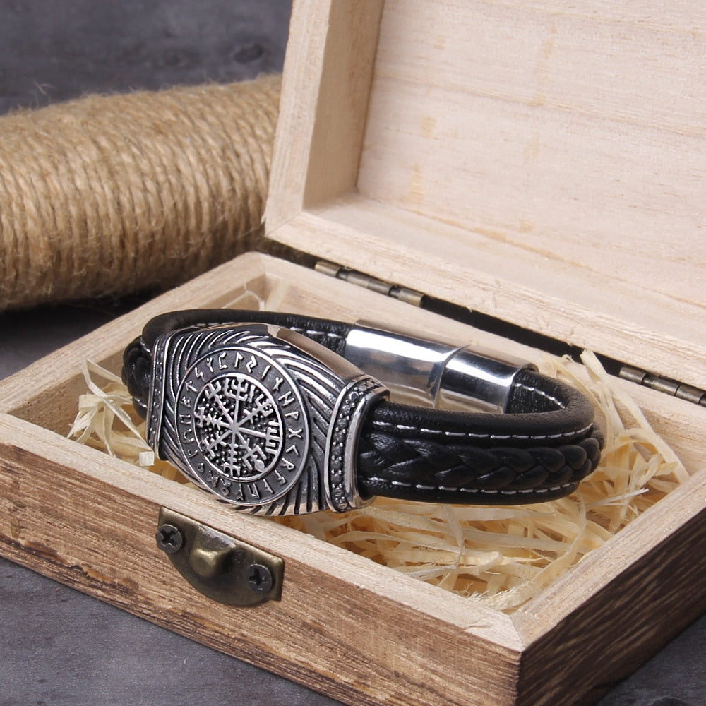 VEGVISIR BANGLE - STAINLESS STEEL