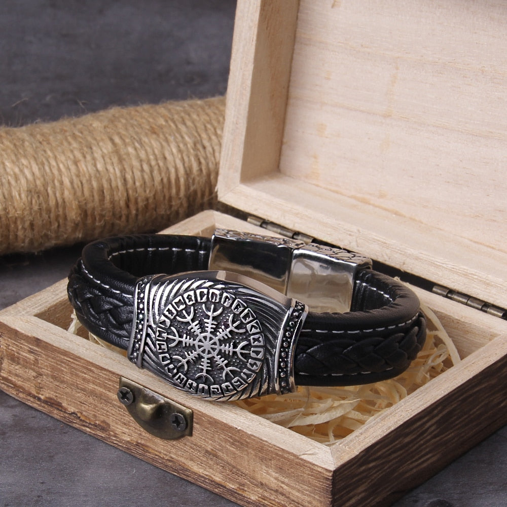 VEGVISIR BANGLE - STAINLESS STEEL