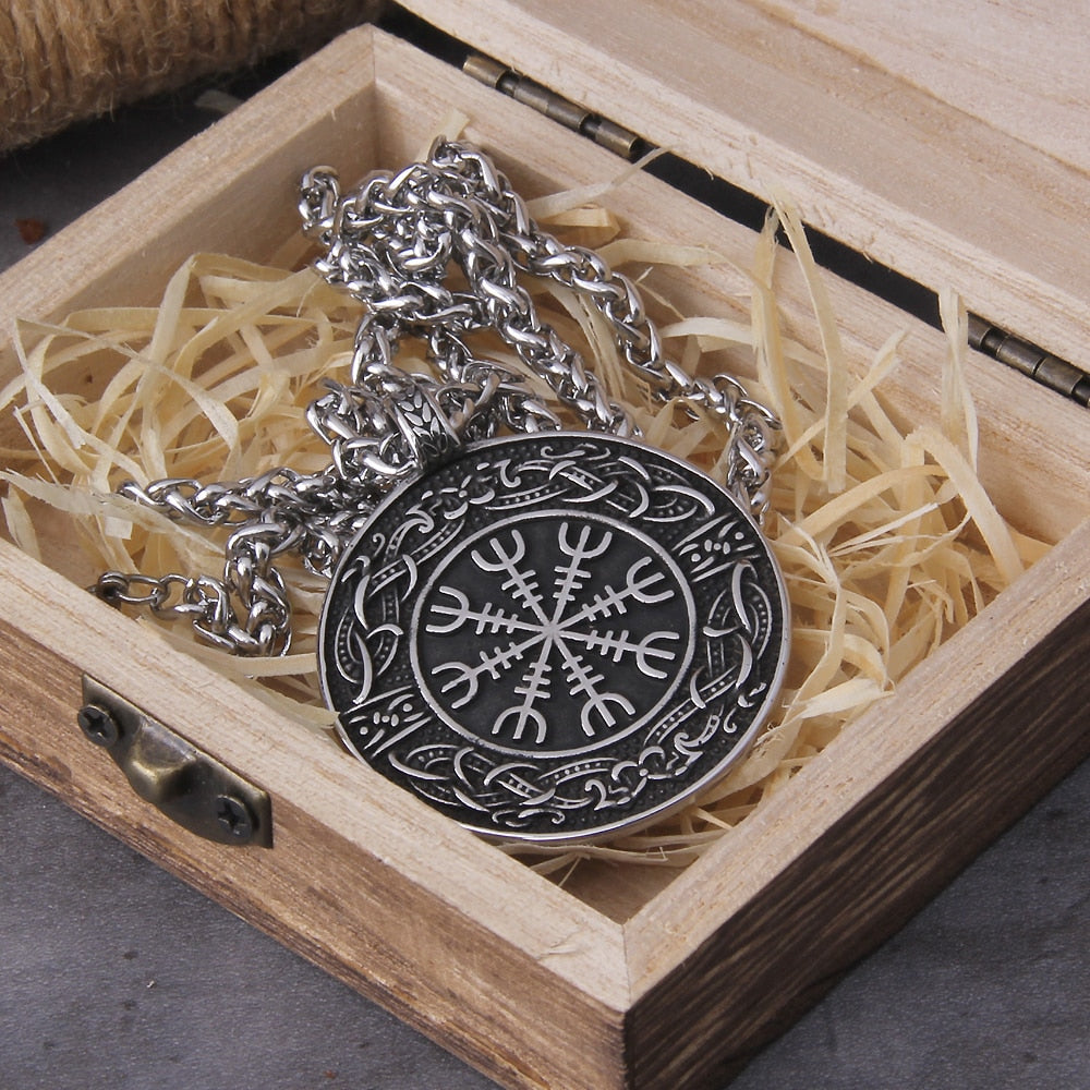 VEGVISIR  PENDANT - STAINLESS STEEL