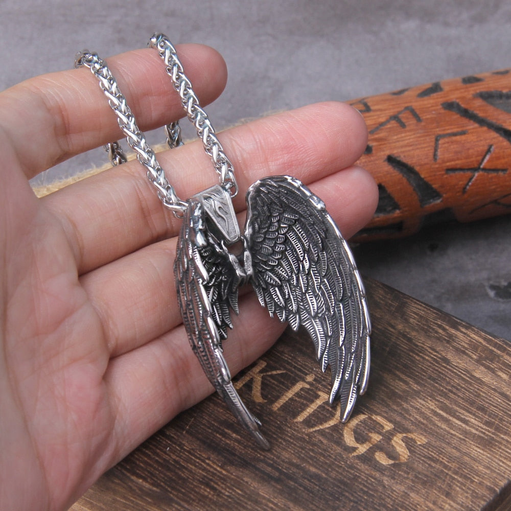 NORDIC WINGS PENDANT - STAINLESS STEEL