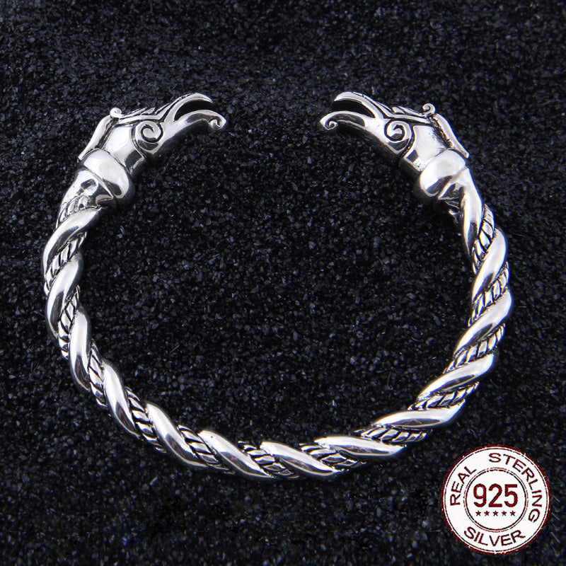 OMEGA SEERPENT  BANGLE - STERLING SILVER