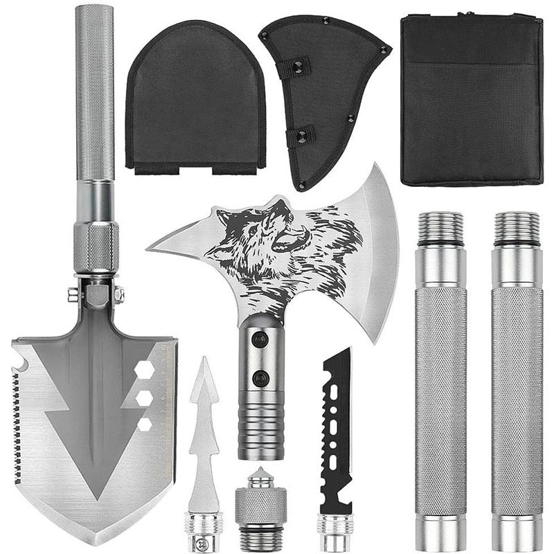 OMEGA SHOVEL-AXE WAIST KIT - STEEL