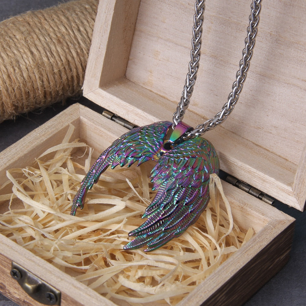 NORDIC WINGS PENDANT - STAINLESS STEEL