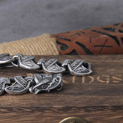 OUROBOROS SCALED CHAIN - STAINLESS STEEL
