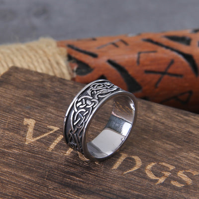 DRAGONS BLESSING RING - STAINLESS STEEL