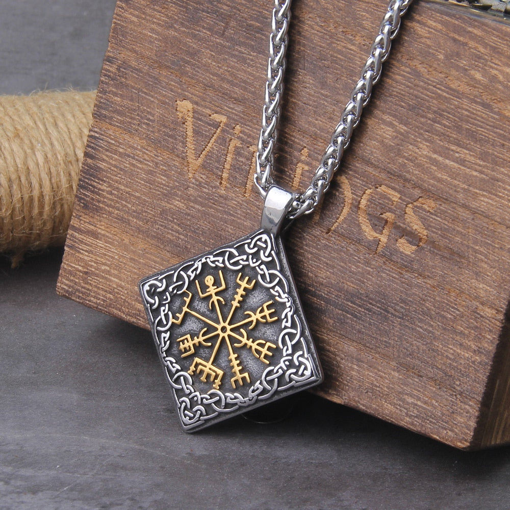 VEGVISIR  PENDANT - STAINLESS STEEL