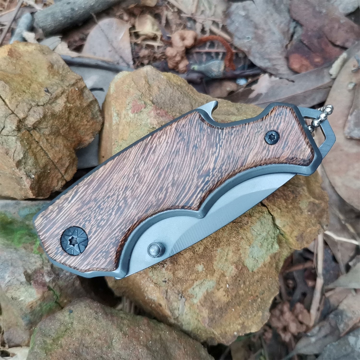PORTABLE SURVIVAL KNIFE - STAINLESS STEEL