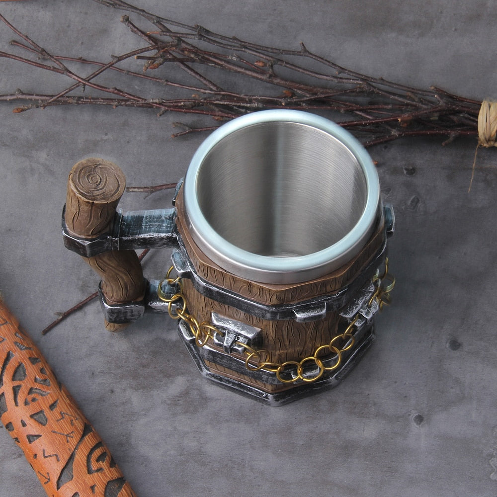 VIKING WOOD LINK DRINKING MUG