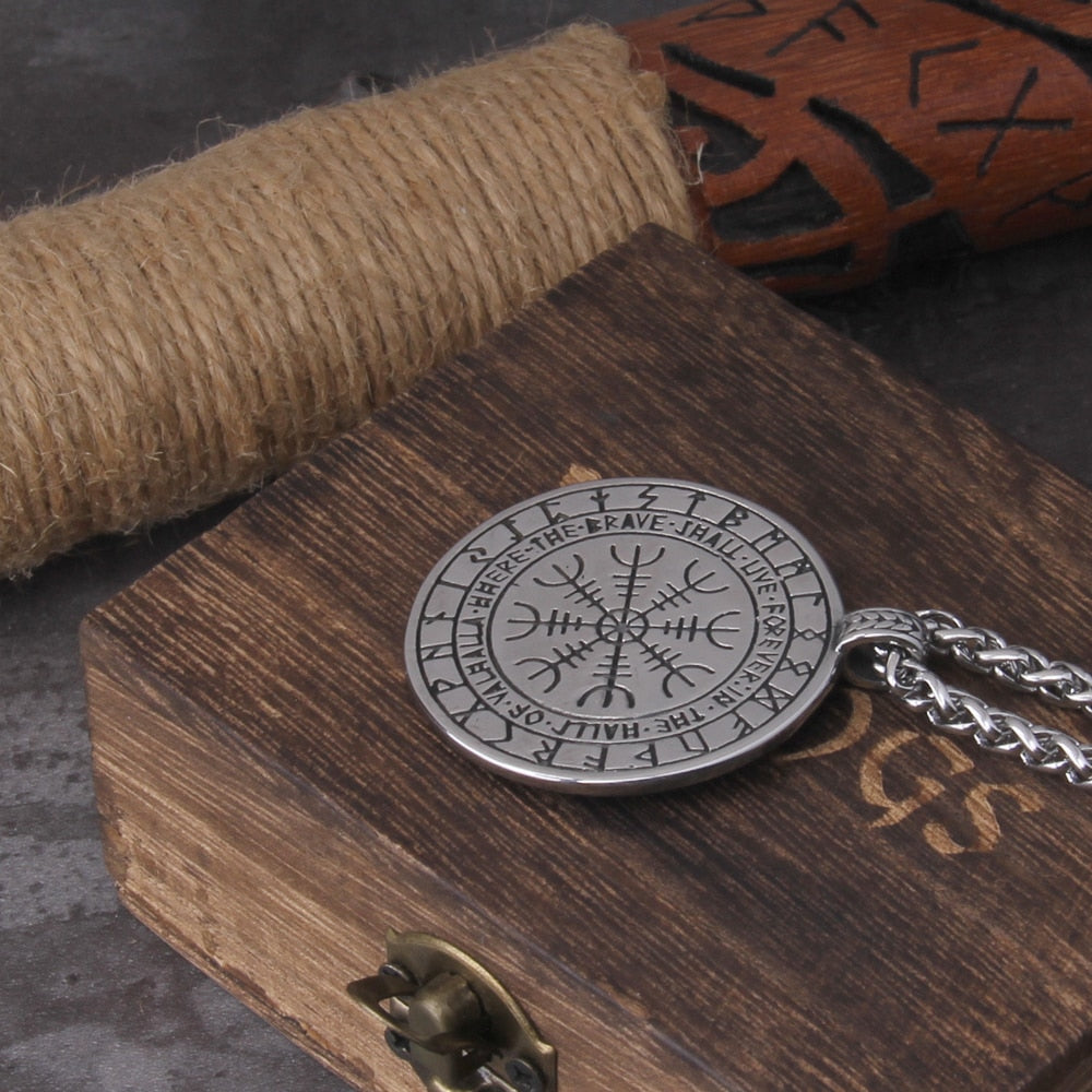 VEGVISIR  PENDANT - STAINLESS STEEL