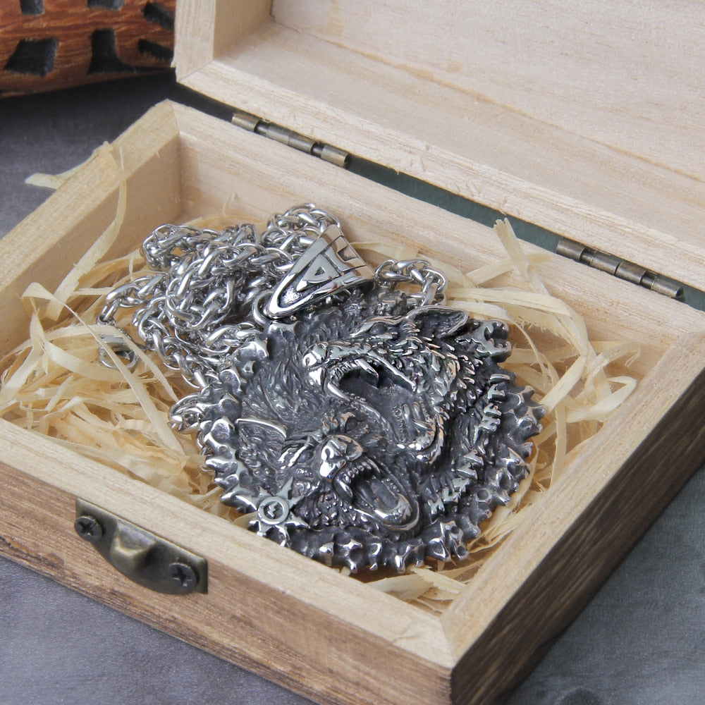 FAFNIR MEDALLION - STAINLESS STEEL