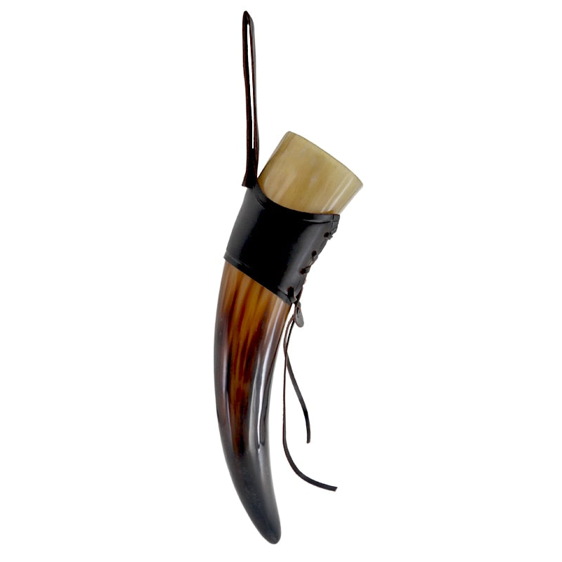 MUG HORN WITH CASE - BUFFALO HORN