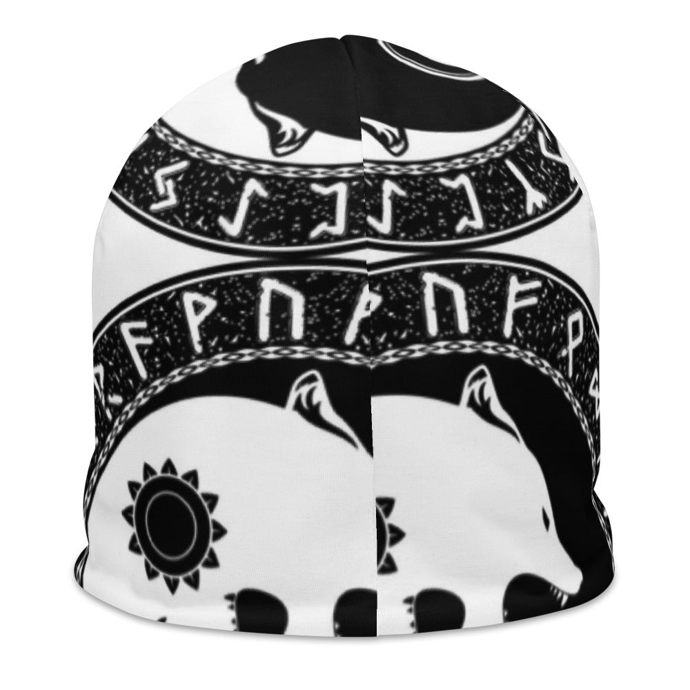 All-Over Print Fenrir Runic Beanie