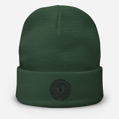 WEB OF WYRD Embroidered Beanie