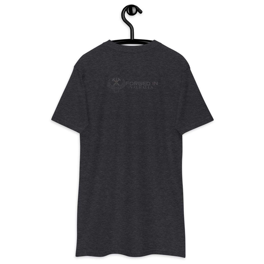 HEAVY WEIGHT TEE VIKING STRENGTH RUNE- GRAB LIFE BY THE HORNS