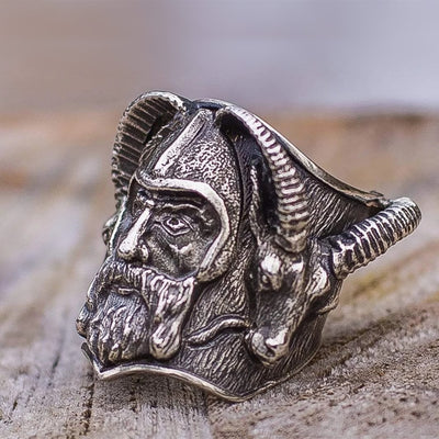 THORS GOATS- Tanngrisnir & Tanngnjóstr RING- STAINLESS STEEL - Forged in Valhalla