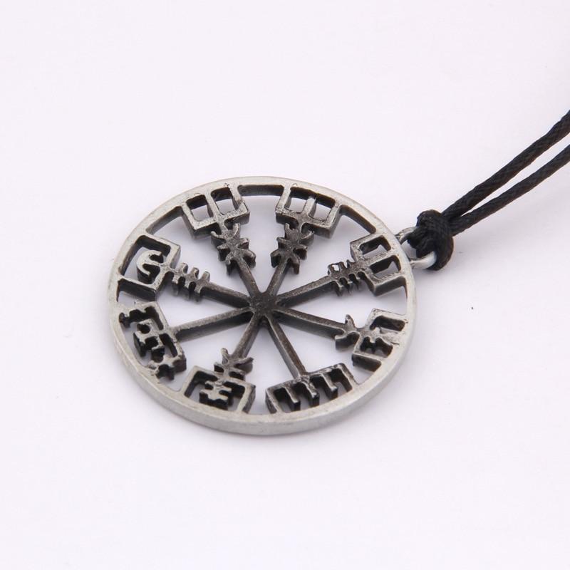 VEGVISIR COMPASS SIMPLE AMULET - STAINLESS STEEL - Forged in Valhalla