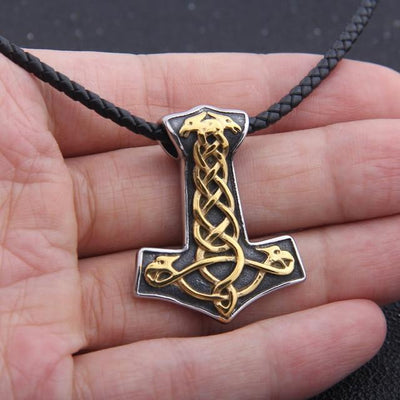 CELTIC TRISKELE THOR'S HAMMER - STAINLESS STEEL - Forged in Valhalla