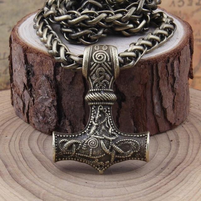 ORNAMENTAL THOR'S HOARD MJÖLNIR - STAINLESS STEEL - Forged in Valhalla