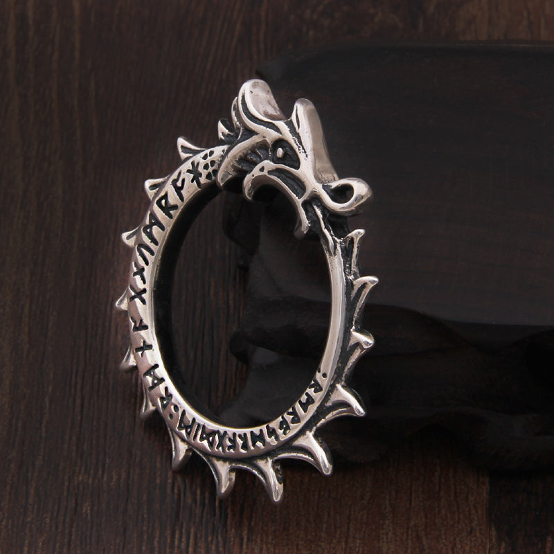 OUROBOROS RUNIC NECKLACE - STERLING SILVER