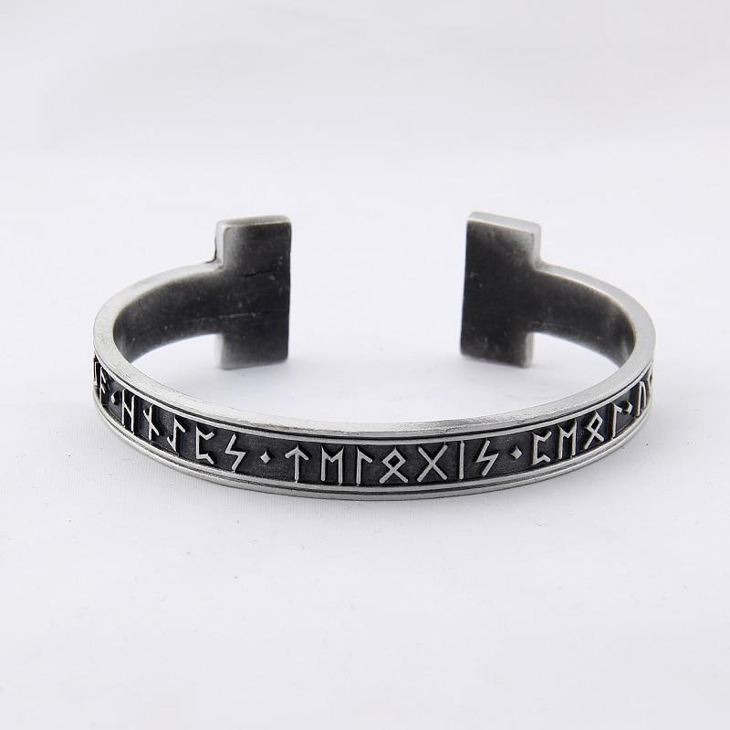 VIKING RUNIC BANGLE - Forged in Valhalla
