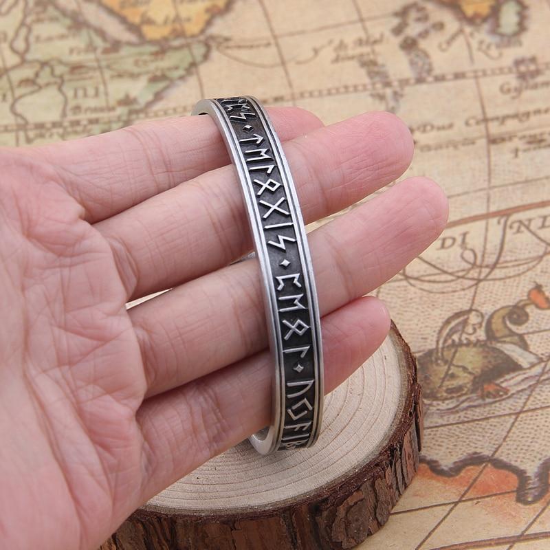 VIKING RUNIC BANGLE - Forged in Valhalla