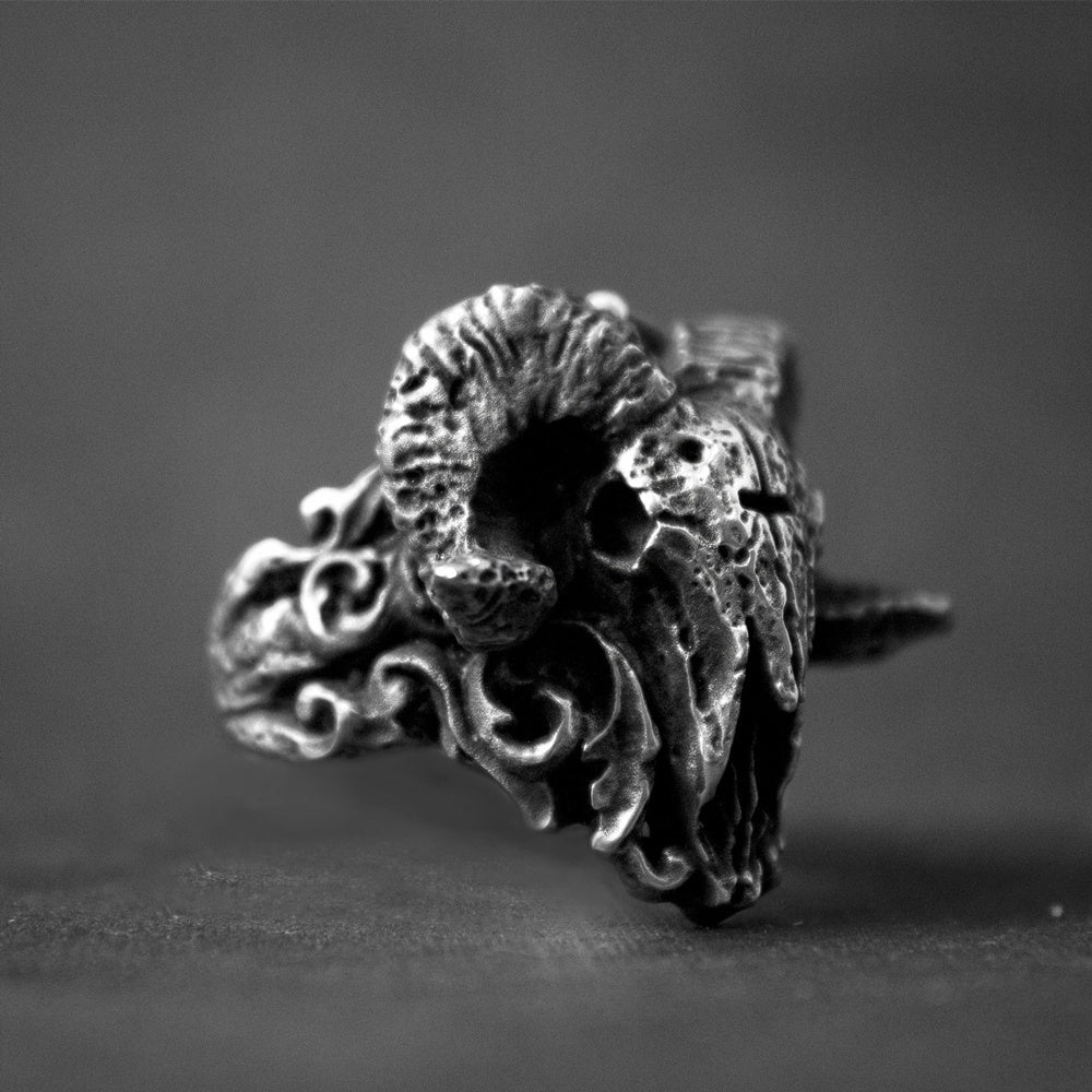 HELM OF RAGE RING - STAINLESS STEEL