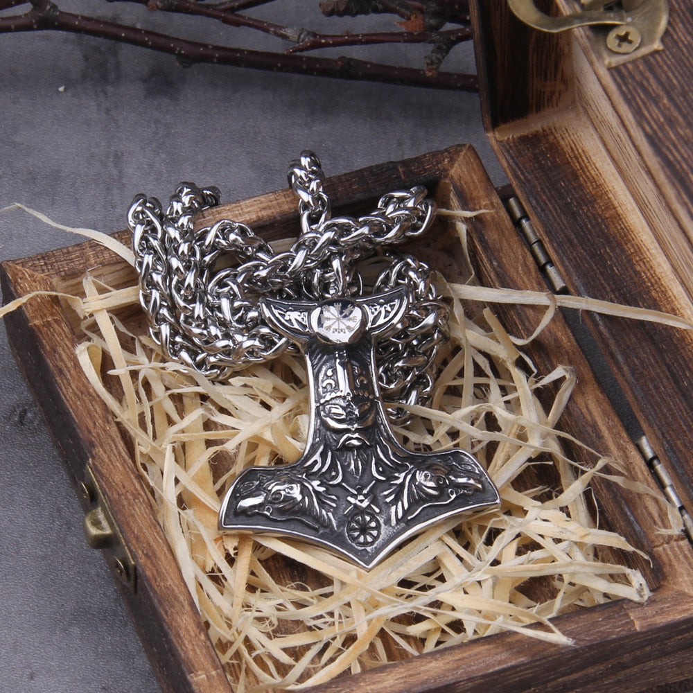 POWERFULL WATCHER/ ODINS PENDANT- STAINLESS STEEL - Forged in Valhalla