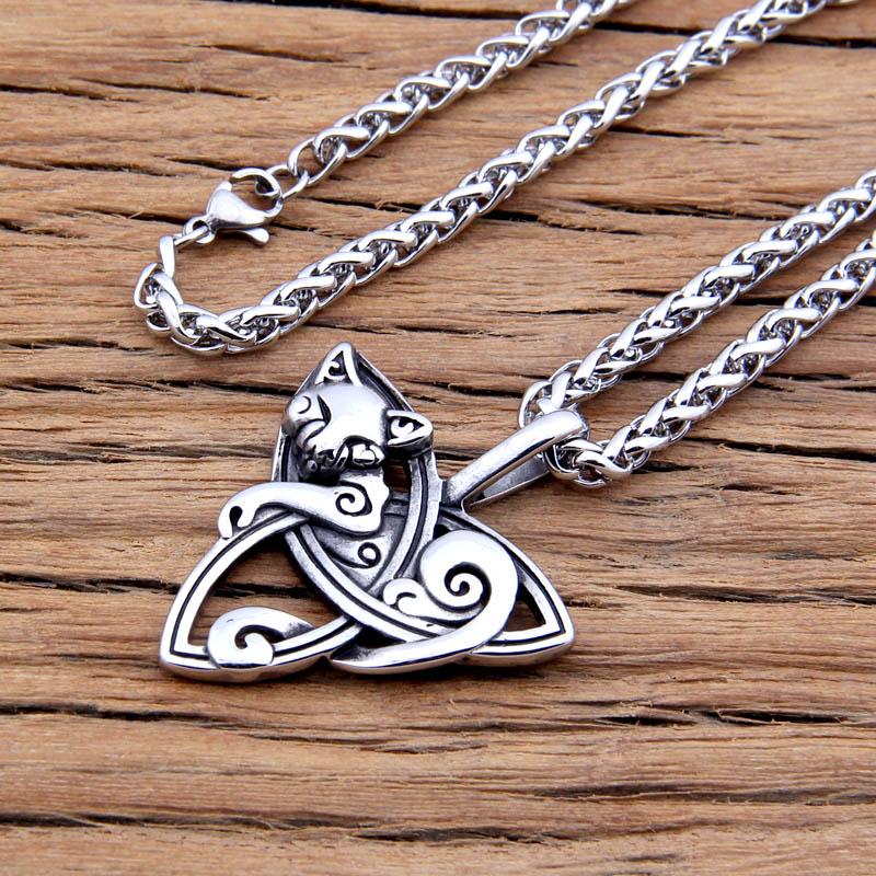 CELTIC KNOT FOX NECKLACE - Forged in Valhalla