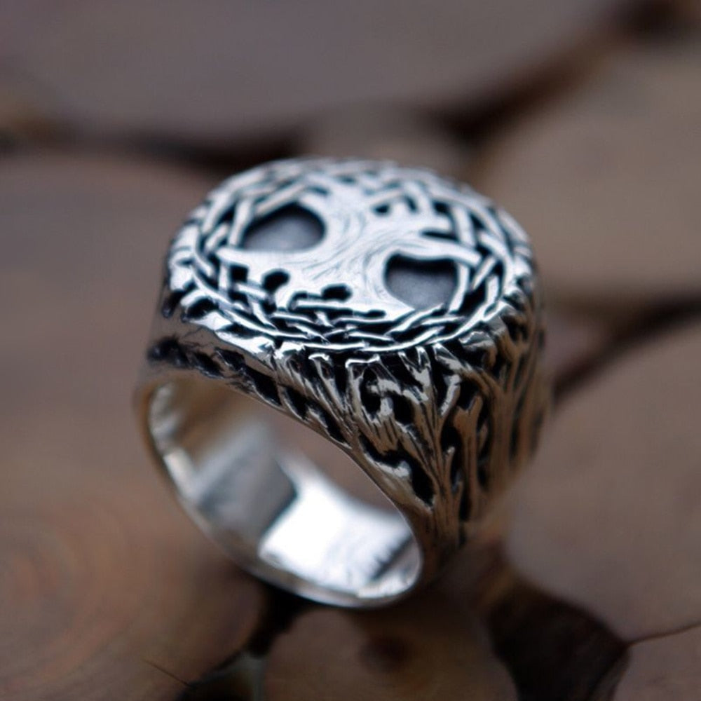 TREE OF LIFE(Yggdrasil) RING- STAINLESS STEEL - Forged in Valhalla