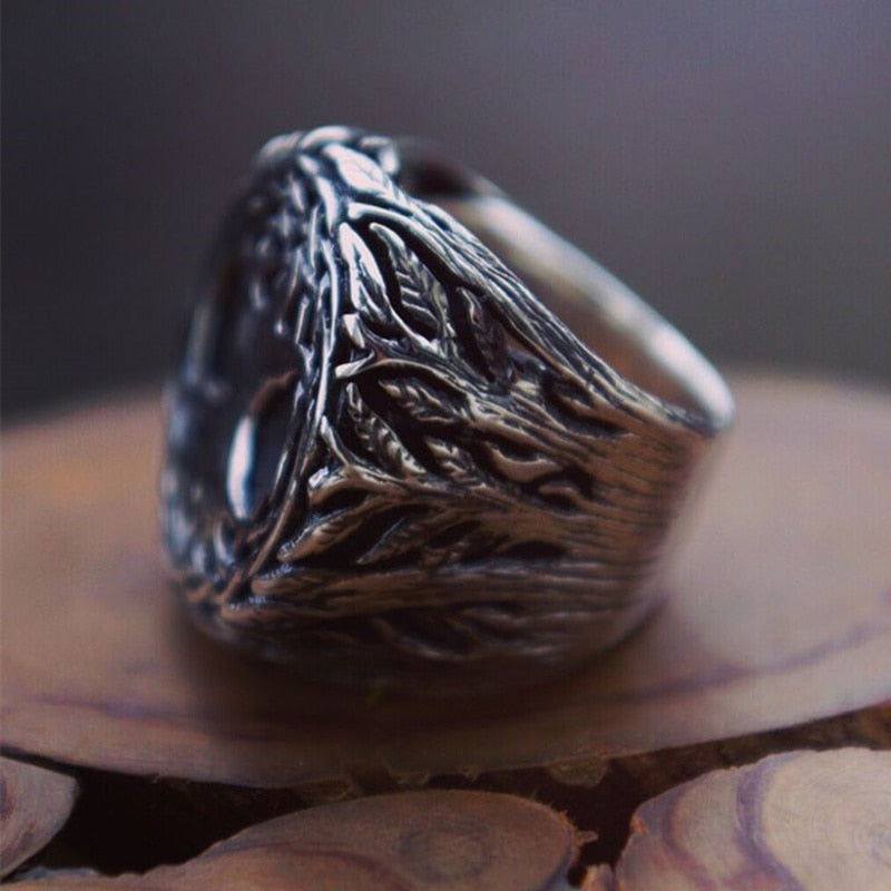 TREE OF LIFE(Yggdrasil) RING- STAINLESS STEEL - Forged in Valhalla