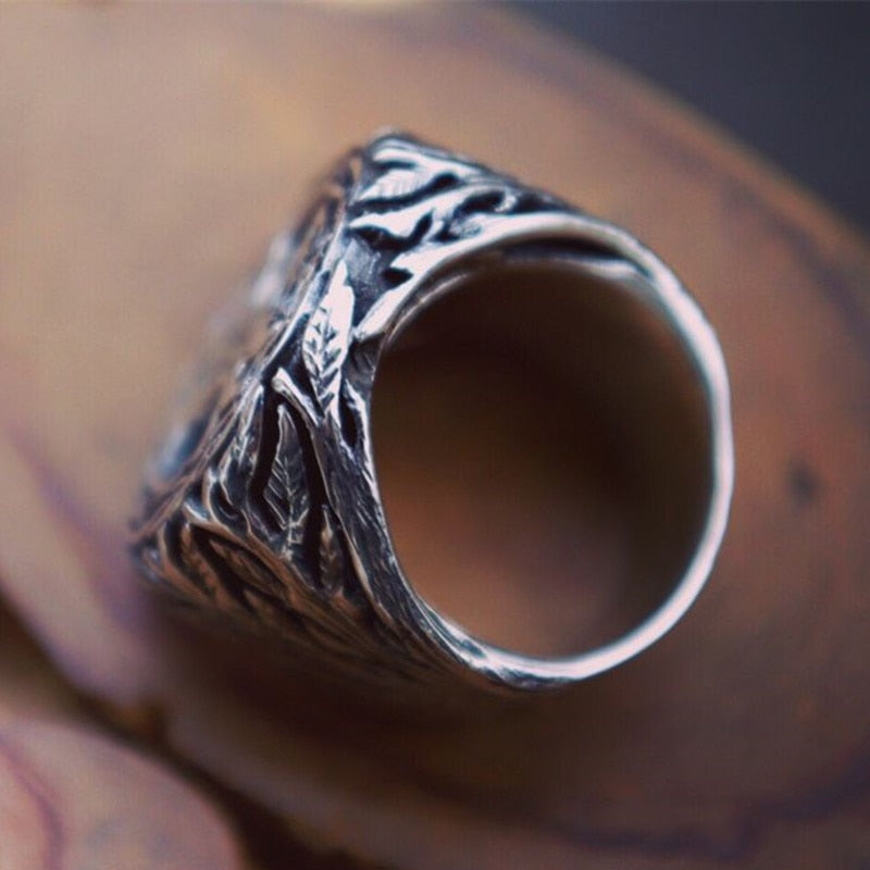 TREE OF LIFE(Yggdrasil) RING- STAINLESS STEEL - Forged in Valhalla