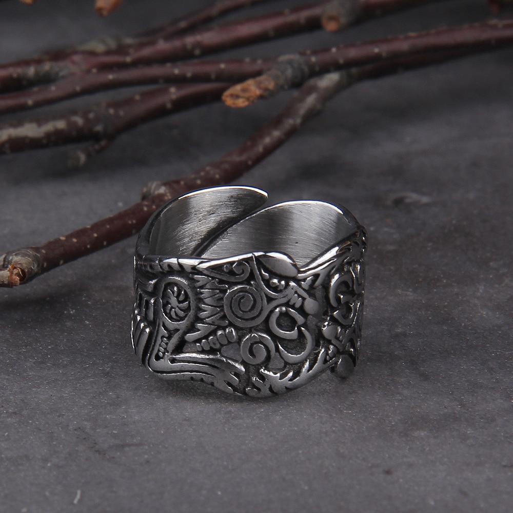 GEKI AND FREKI WOLF RING - STAINLESS STEEL - Forged in Valhalla