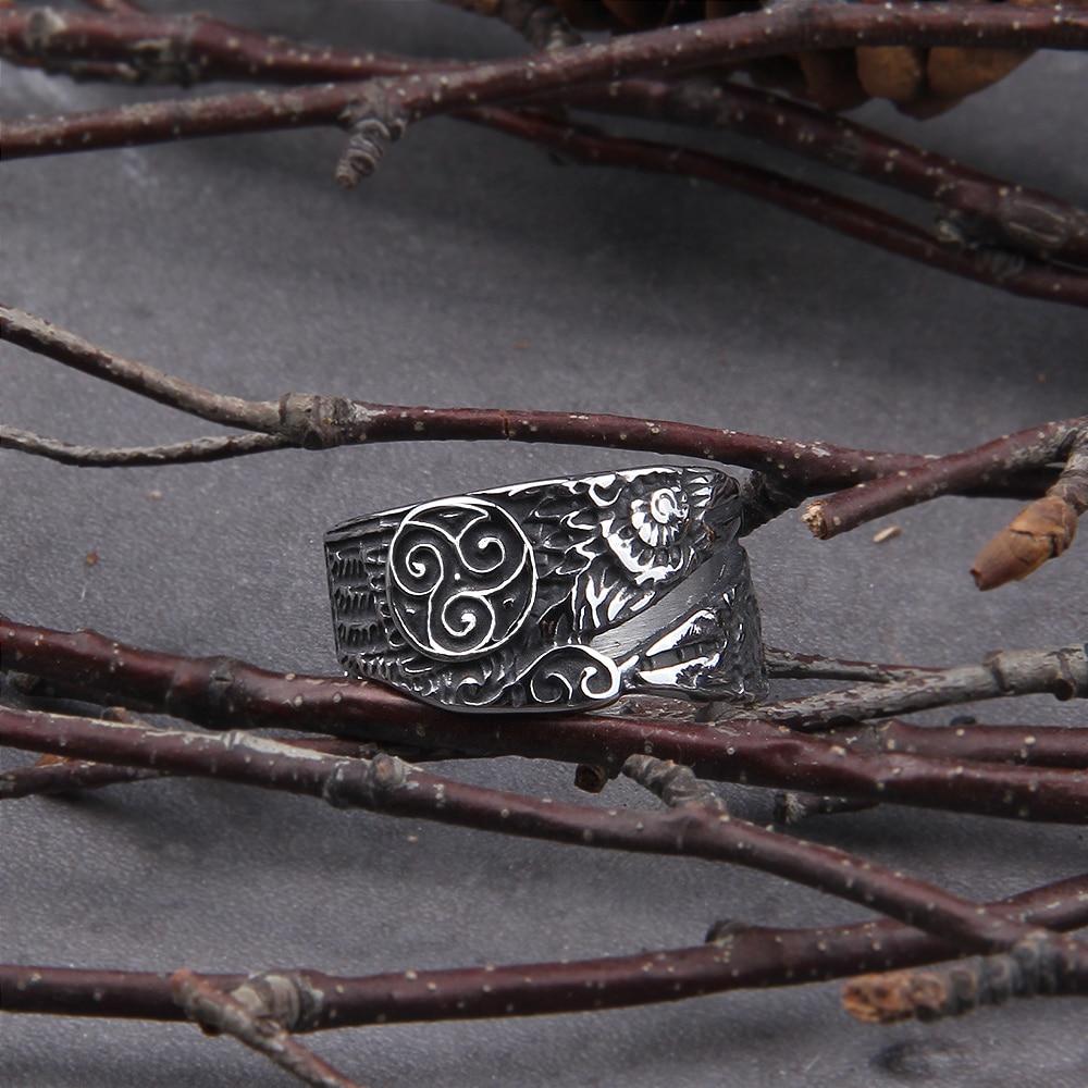 HUGIN AND MUNIN RAVEN RING - STAINLESS STEEL - Forged in Valhalla