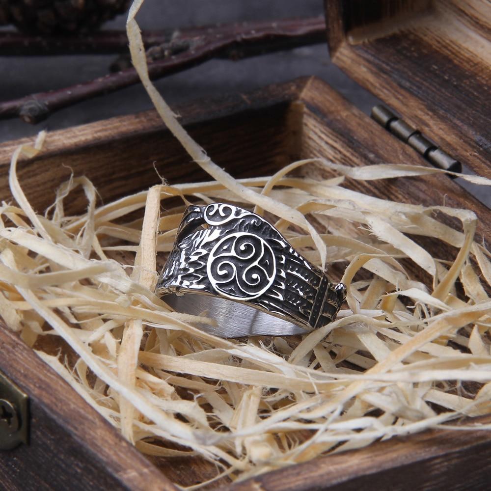 HUGIN AND MUNIN RAVEN RING - STAINLESS STEEL - Forged in Valhalla